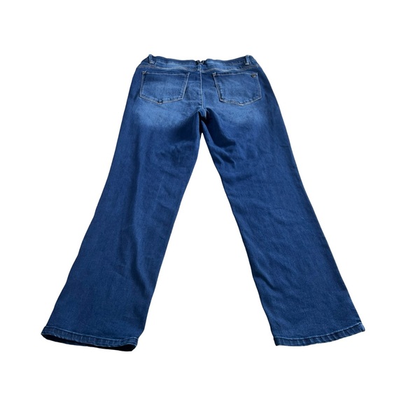 Democracy AB Solution High Rise Straight Leg Demin Jeans Medium Wash Size 16 - Picture 4 of 4